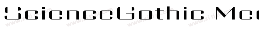ScienceGothic Medium字体转换